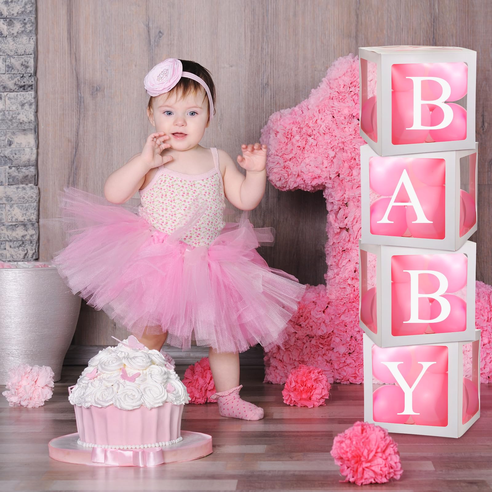 Thyle clear boxes display balloons beautifully for weddings.
