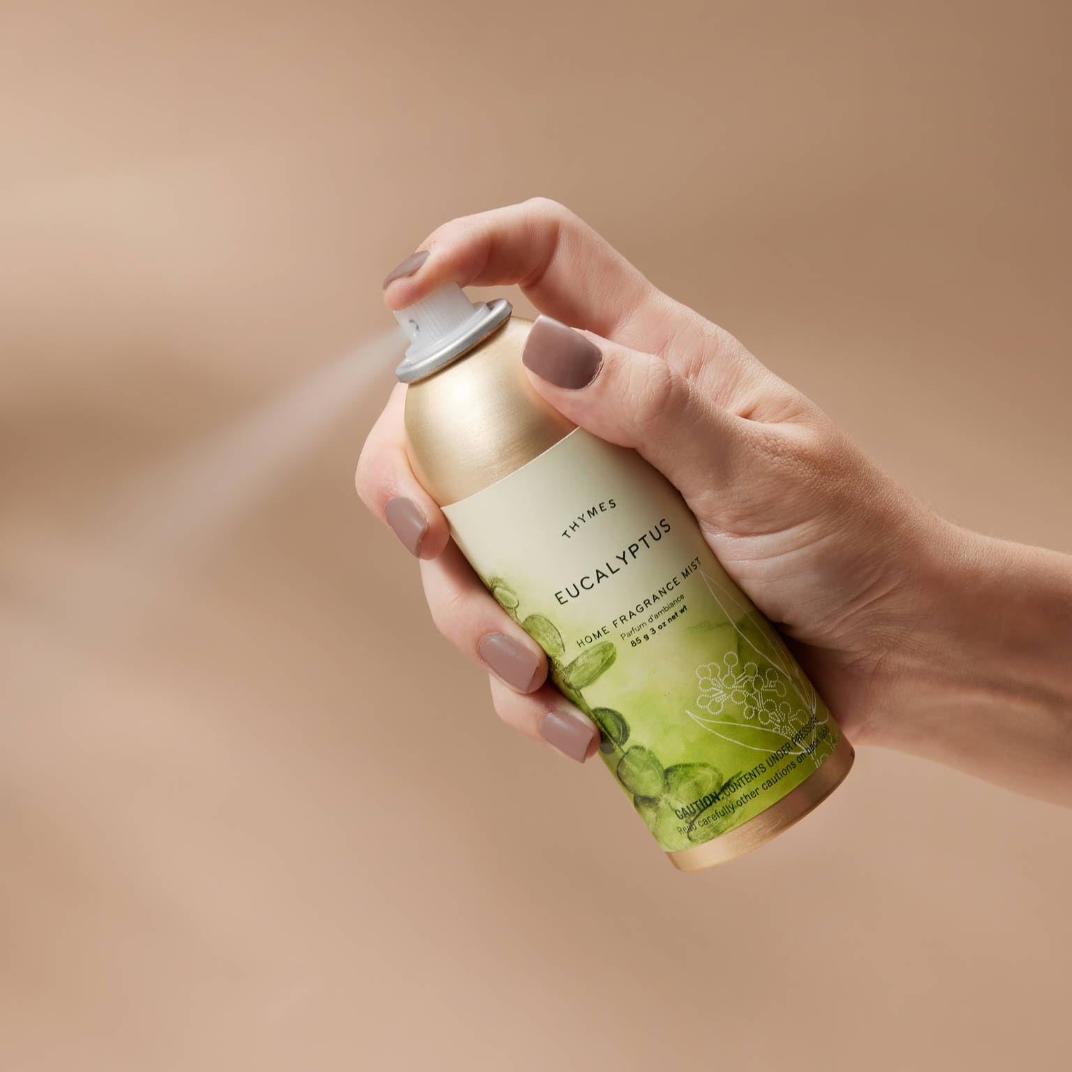 Thymes Cyprus Sea Salt room spray in action refreshing a living space