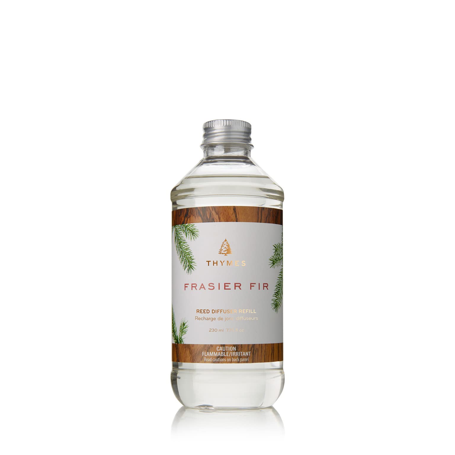 Thymes Frasier Fir diffuser oil refill bottle for effortless renewal.
