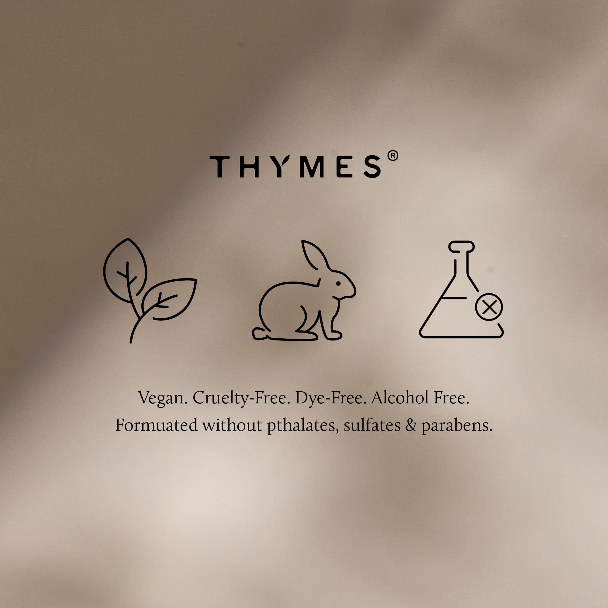 Thymes Hours Edit packaging emphasizes vegan, cruelty-free fragrance for conscious homes