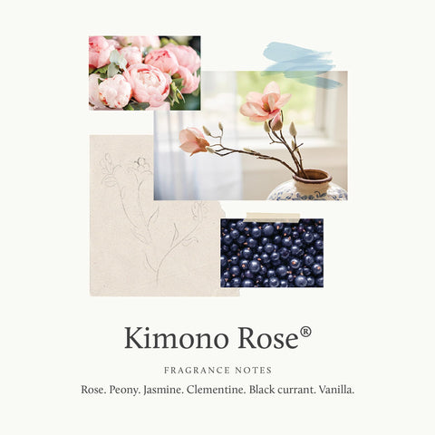 Thymes Kimono Rose mist spray in action for quick room refresh.