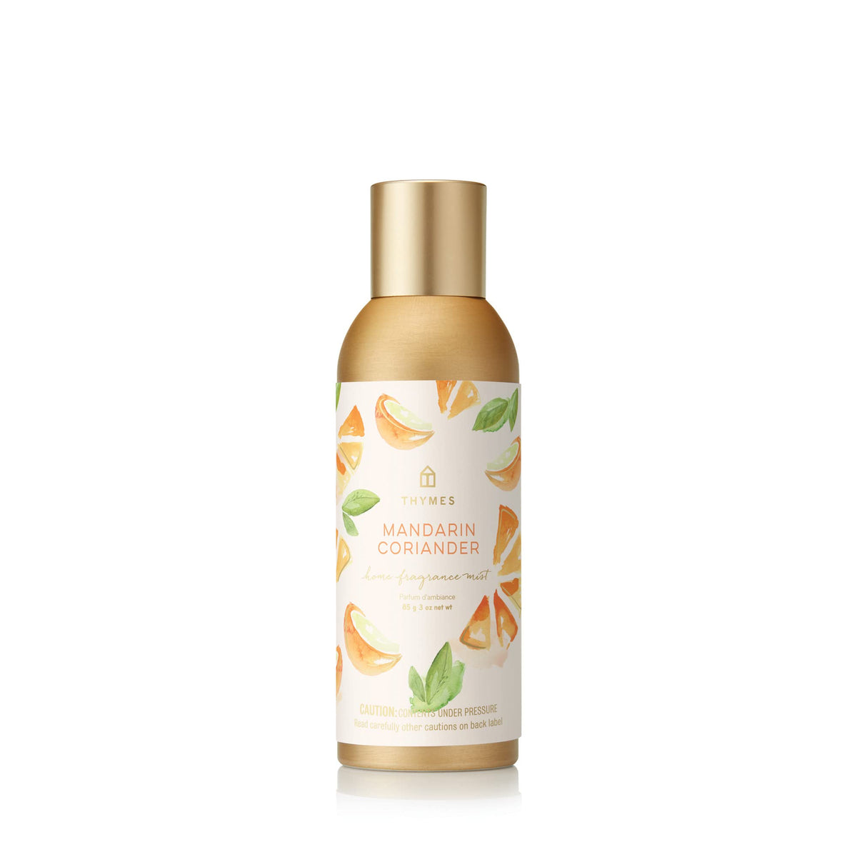 Thymes Mandarin Coriander mist bottle freshens air in any room.