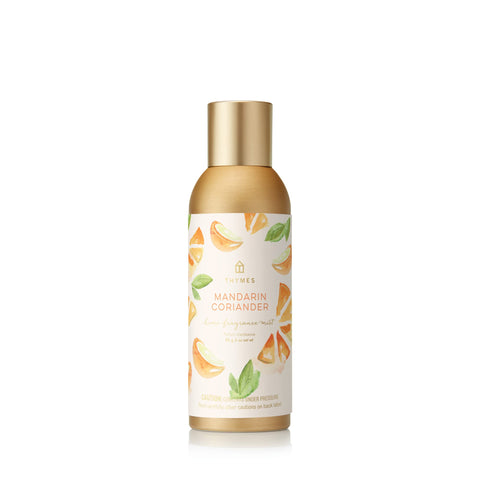 Thymes Mandarin Coriander mist bottle freshens air in any room.