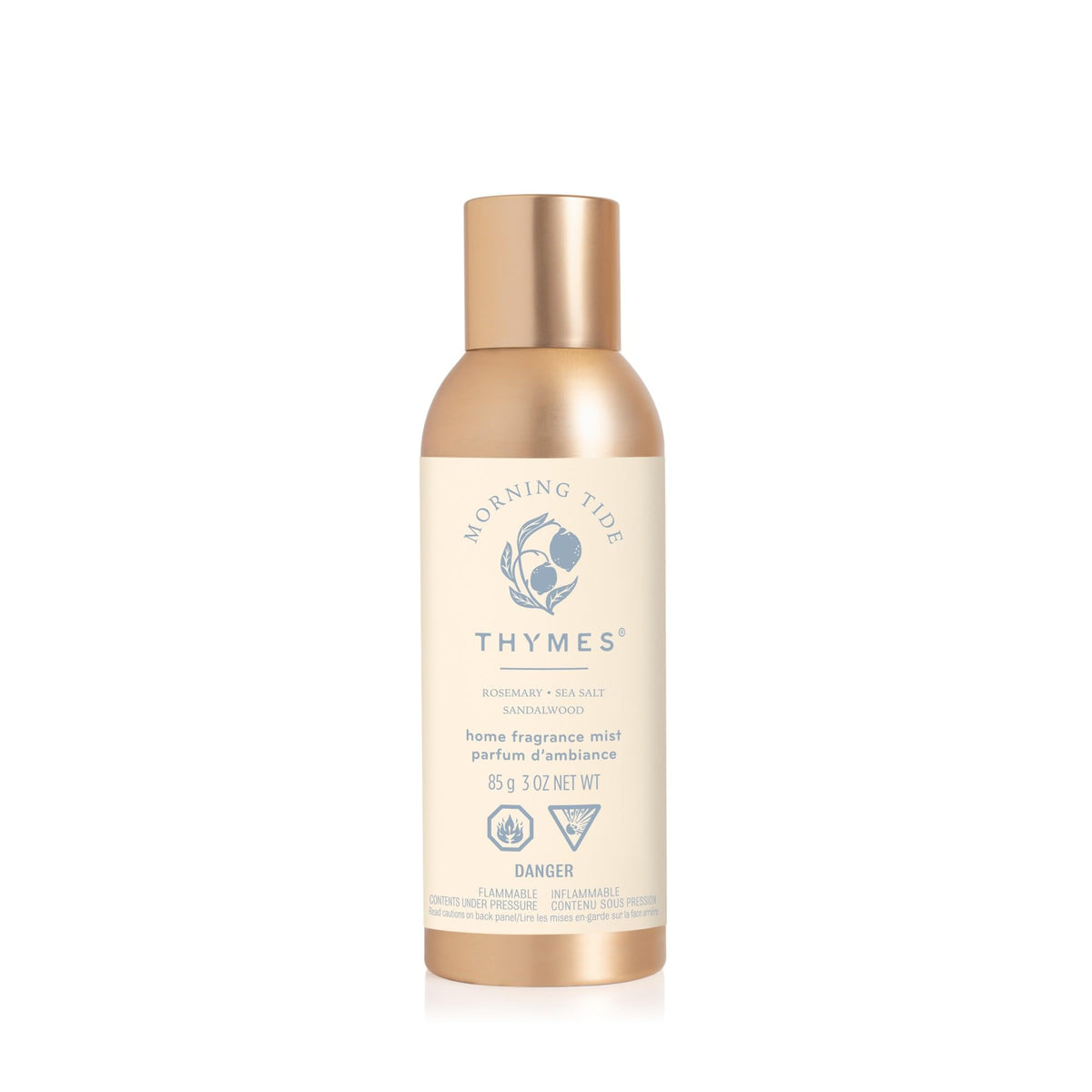 Thymes Morning Tide bottle shows a fresh, long lasting room fragrance for any space