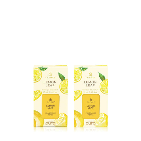 Thymes Pura Lemon Leaf refill: long-lasting citrus scent for living spaces