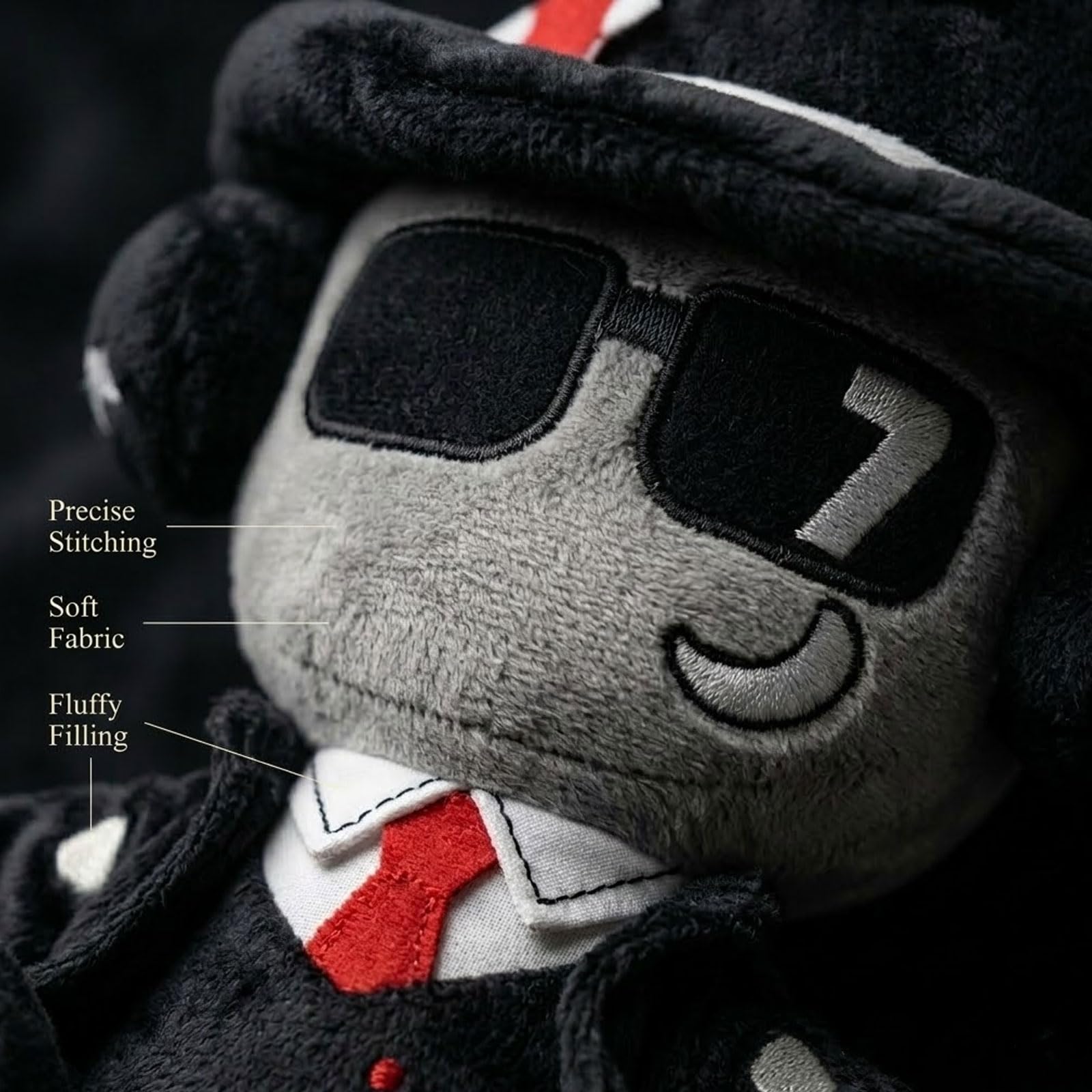 Thyubi Chance Plush shown on a desk setup for immersive gaming ambiance.