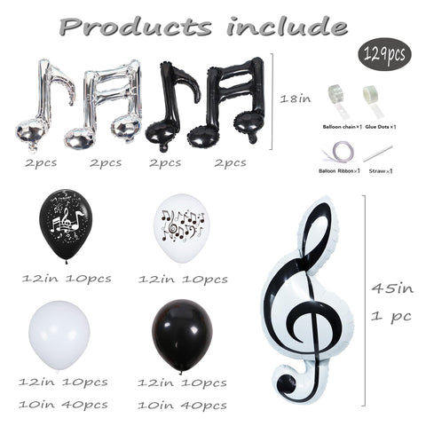 TiAaihion silver eighth-note balloon 18 inch adds shimmer to events
