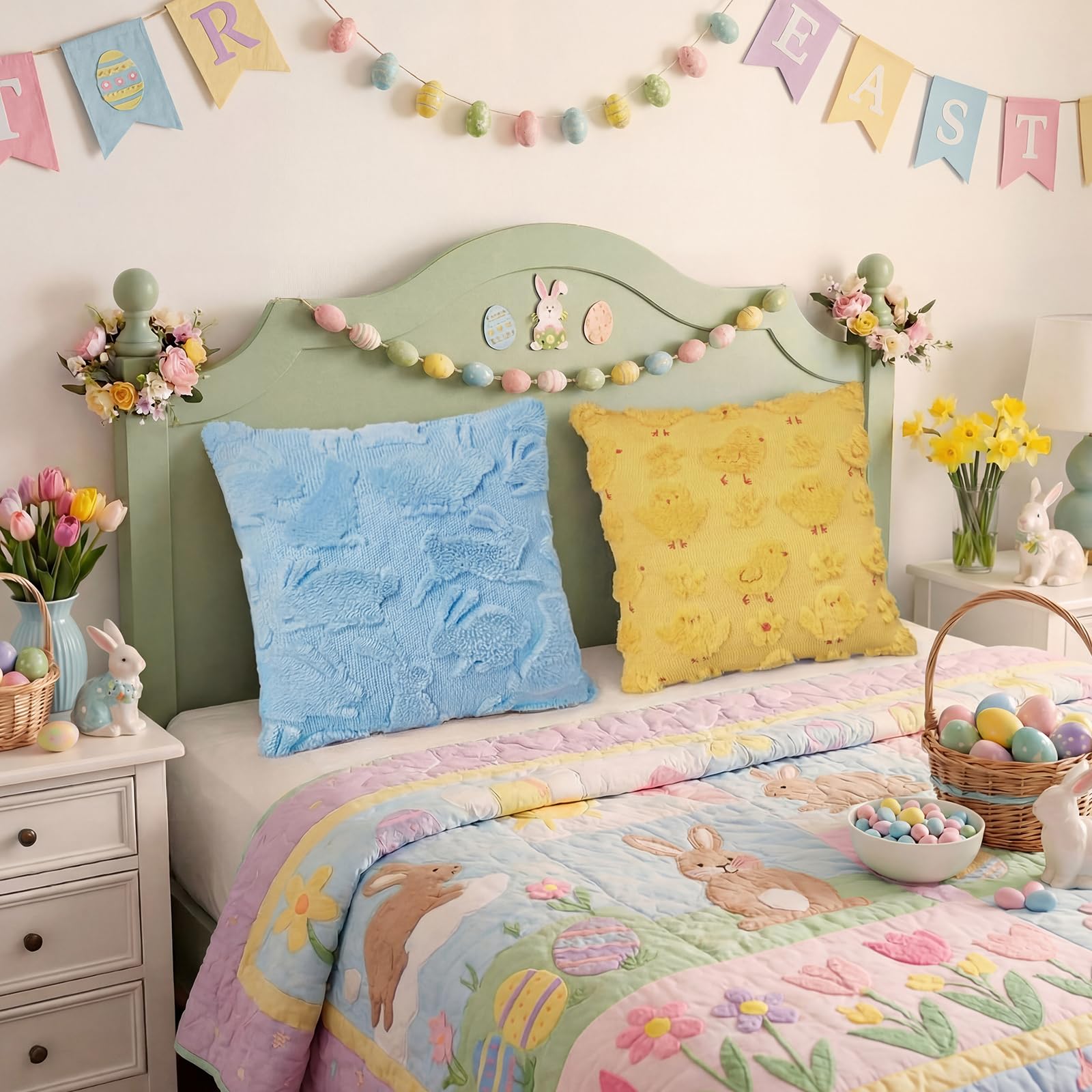 Tiamon colorful Easter decor cushions perfect for parties and gifting.