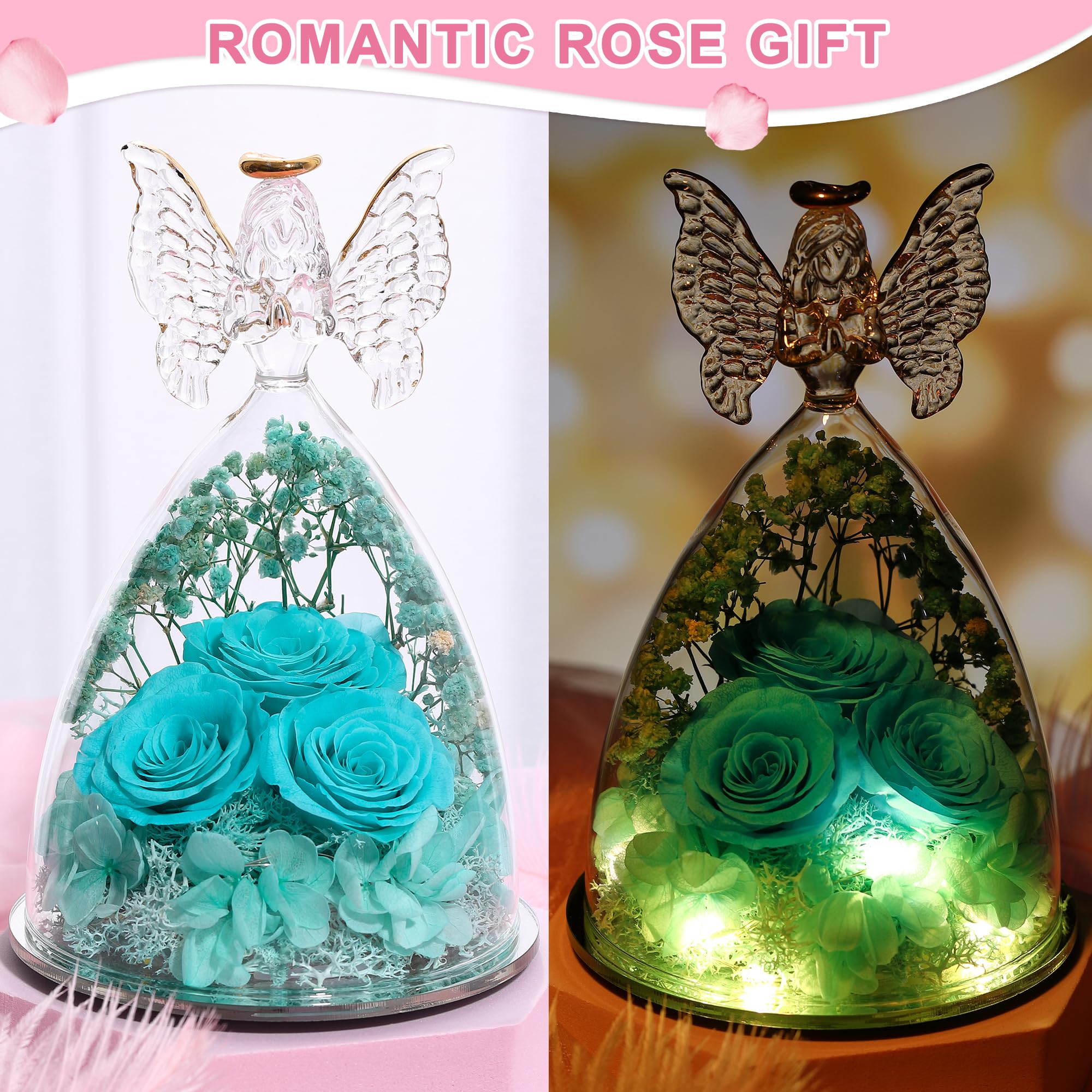 Tiaronics rose-angel keepsake for Valentine’s Day, expressing love with elegance.