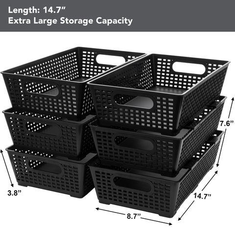 Tiawudi stackable basket in pantry promotes organized snacks.