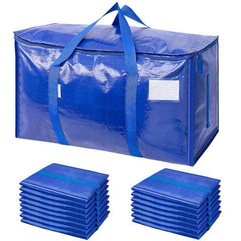 TICONN 16-pack extra large moving bags with zippers for bulky item transport