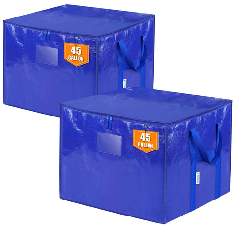 TICONN 2-pack extra large moving bags with open top for quick packing and unloading.