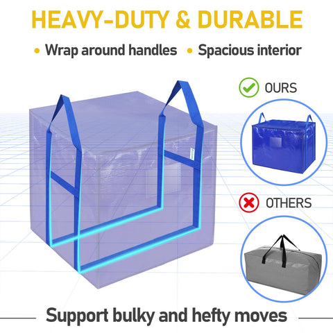 TICONN moving bag with tag pocket for labeling during moves.