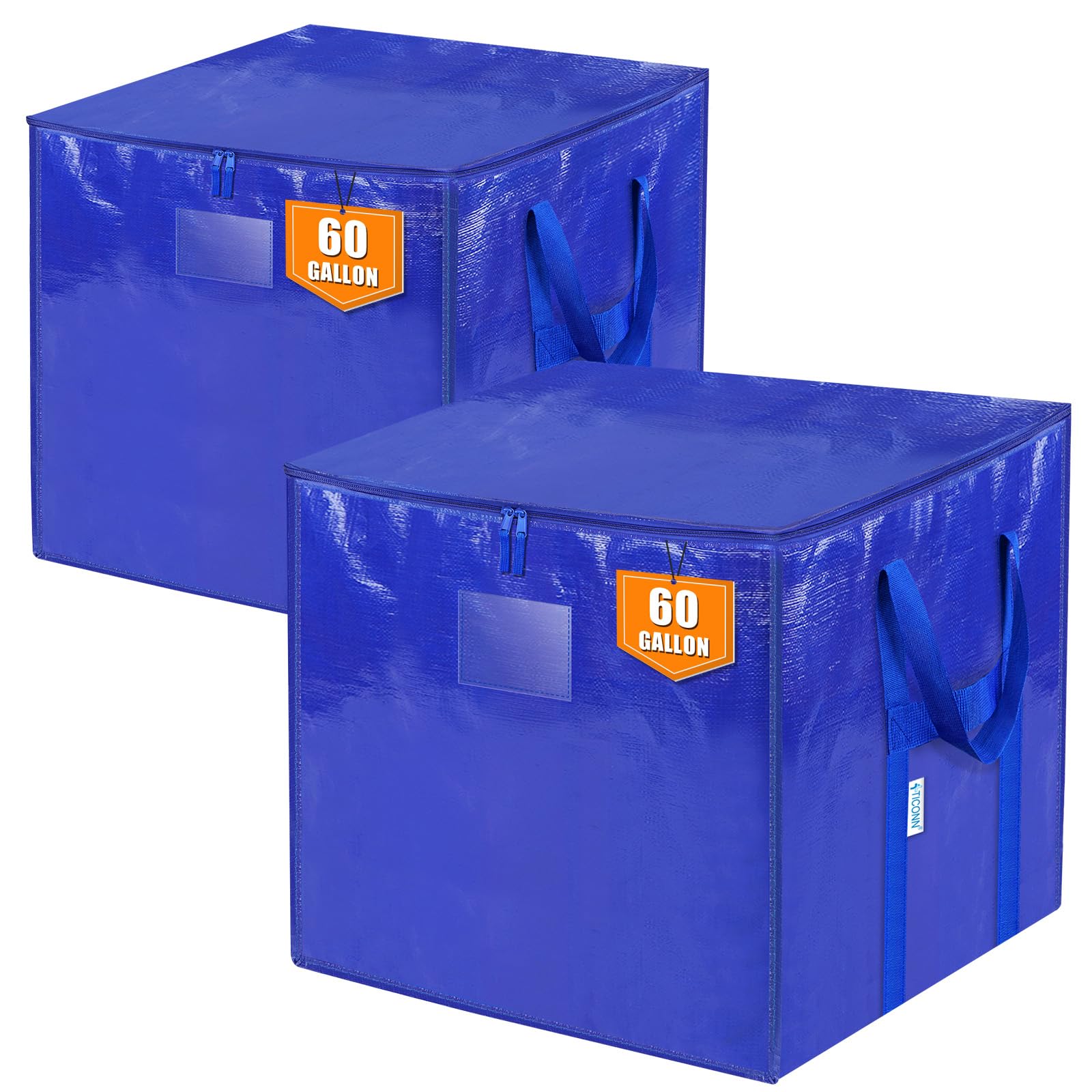 TICONN 60-gallon open-top bag ideal for quick loading and organization.