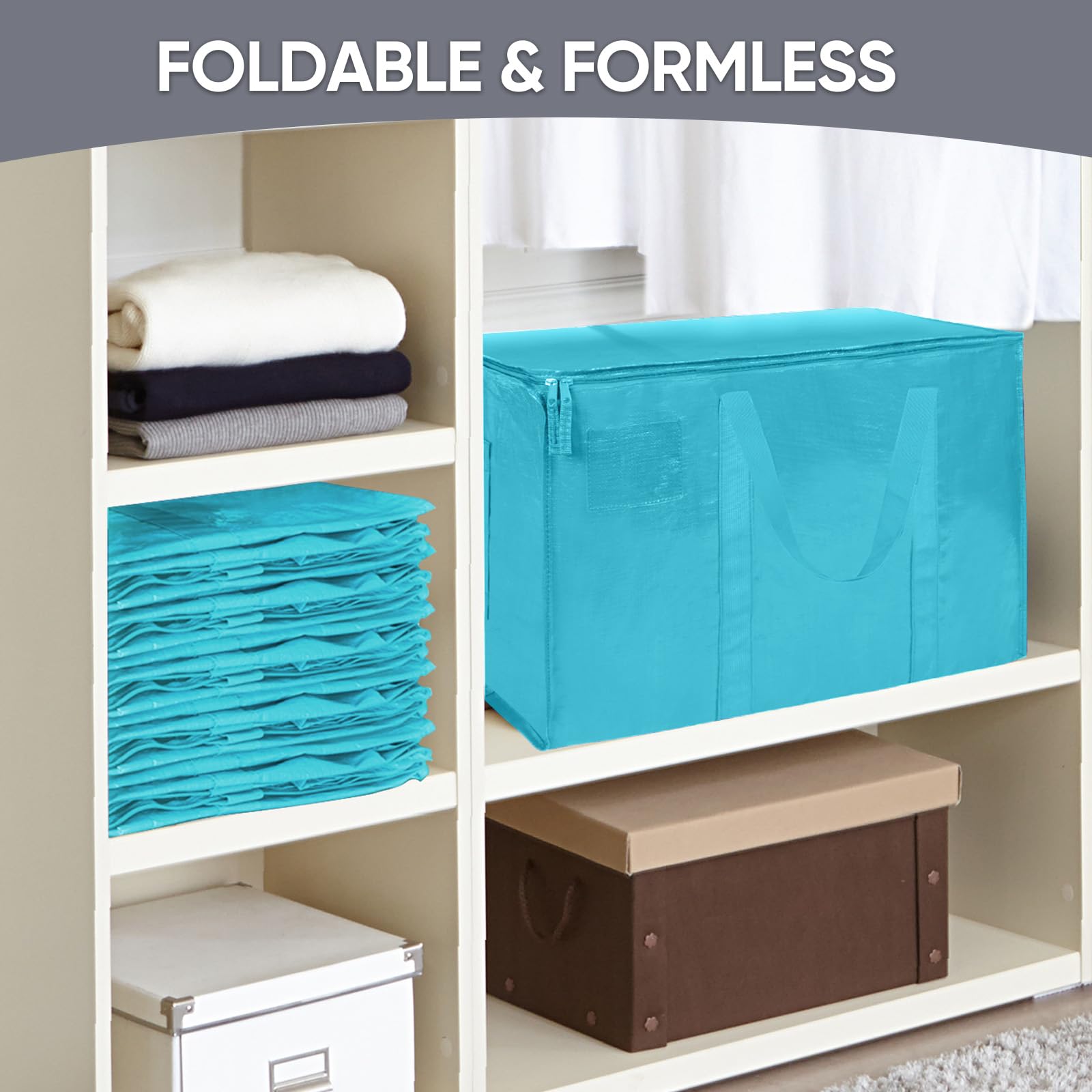 TICONN 6-pack aqua bags ideal for closet organization.