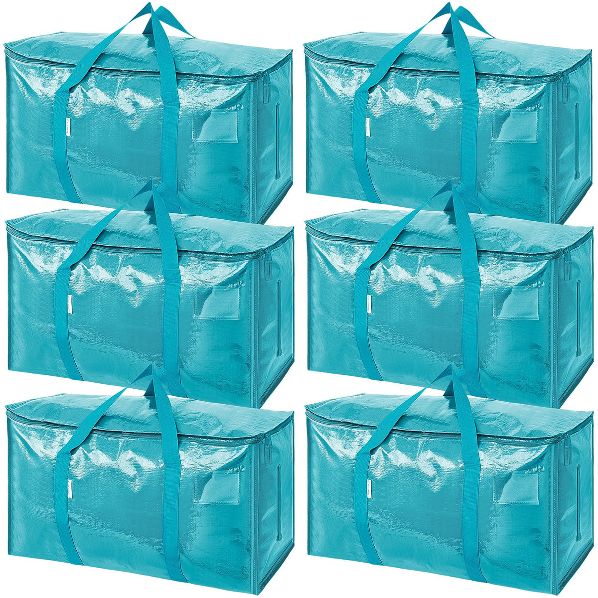 TICONN 6-pack extra-large moving bag front view, roomy 24-gallon capacity for bulky loads.