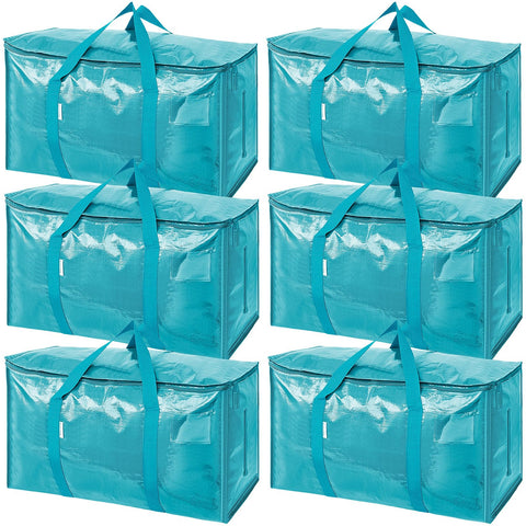 TICONN 6-pack extra-large moving bag front view, roomy 24-gallon capacity for bulky loads.