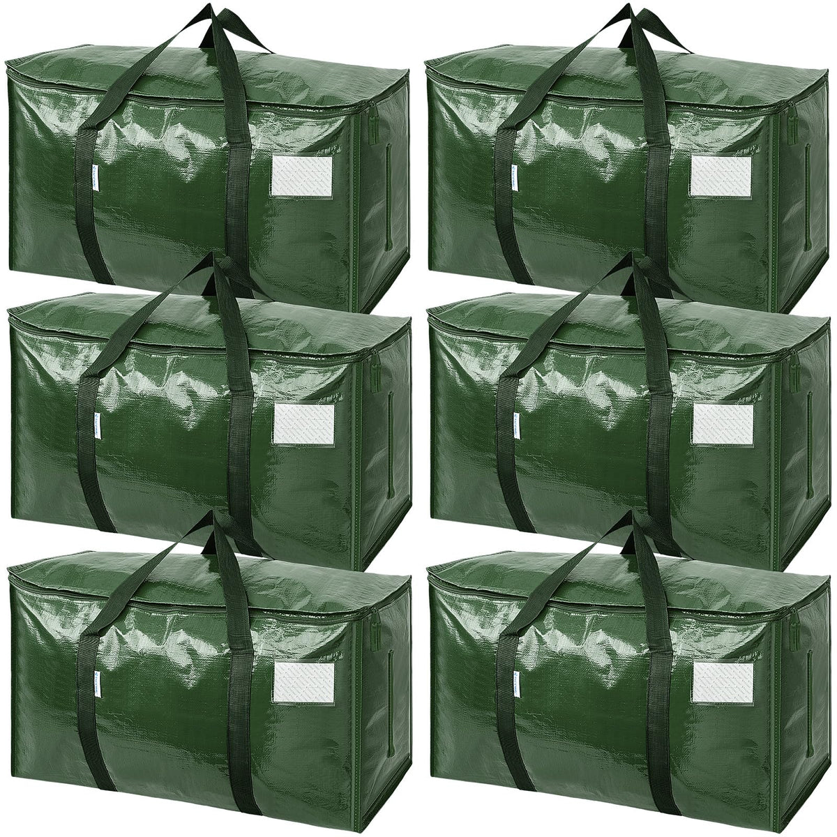 TICONN 6-pack bags folded for space-saving storage.