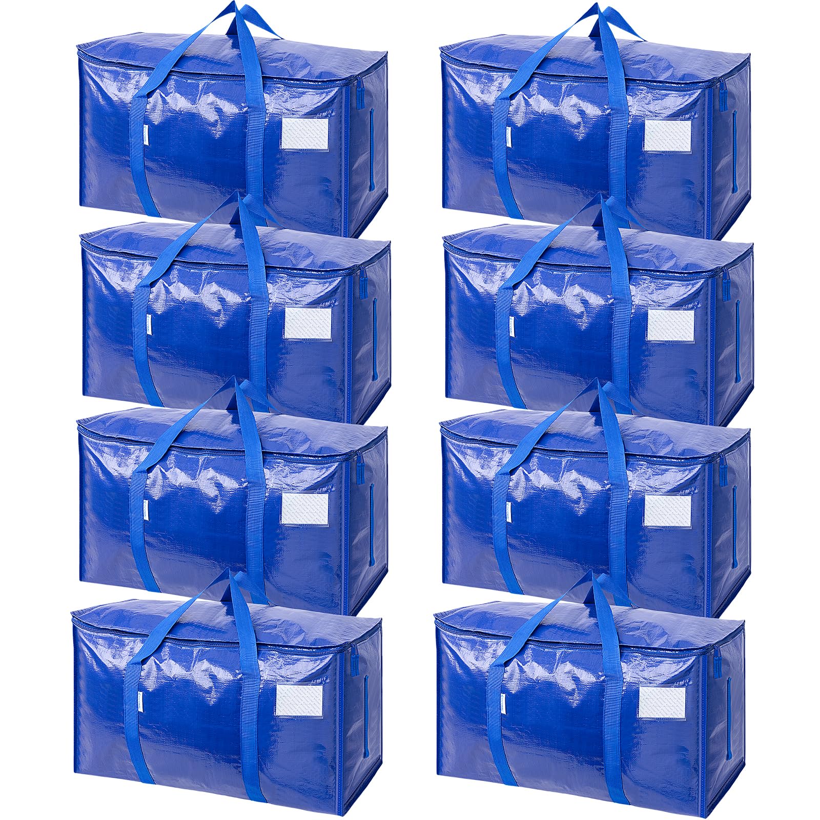 TICONN 8-pack moving bags with zippers and handles for secure transport