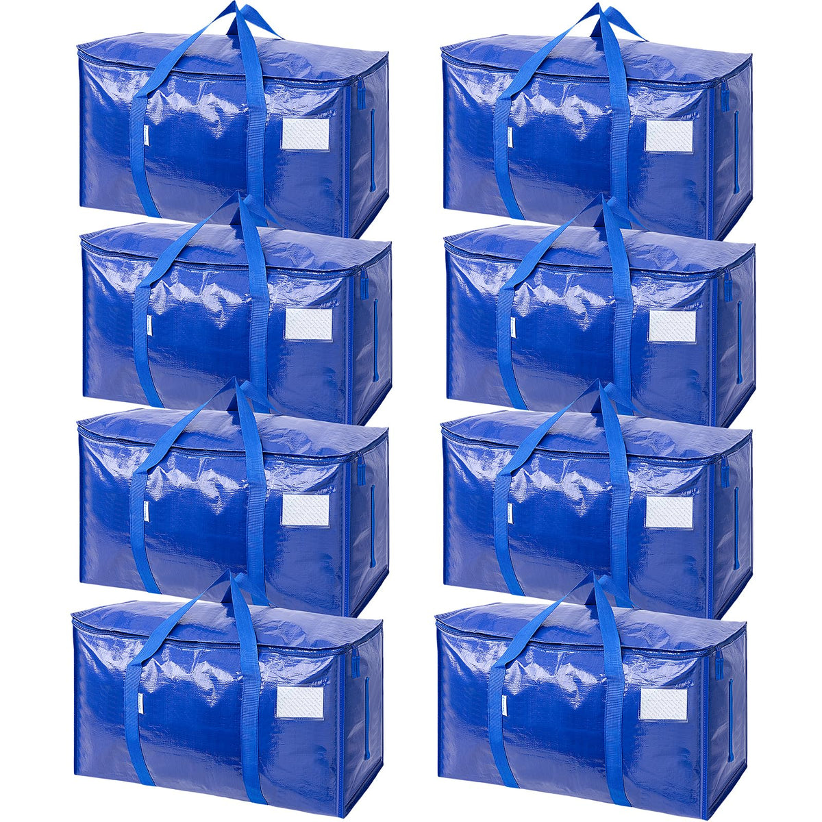 TICONN 8-pack moving bags with zippers and handles for secure transport