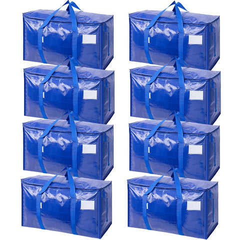 TICONN 8-pack moving bags with zippers and handles for secure transport
