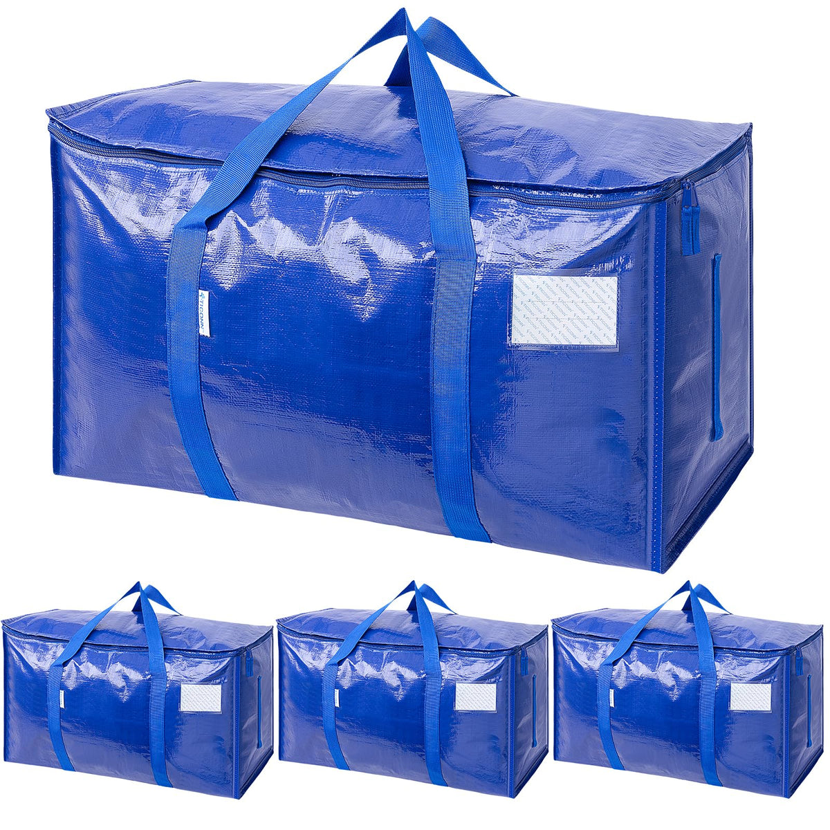 TICONN extra large moving bag blue top view for easy loading and versatile packing