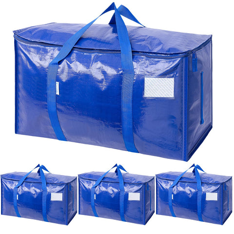 TICONN extra large moving bag blue top view for easy loading and versatile packing