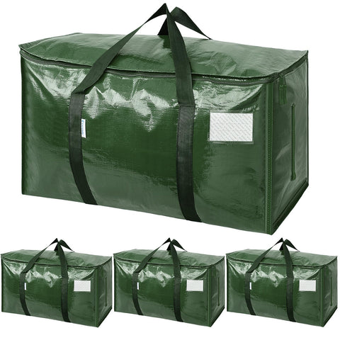 TICONN extra-large moving bag olive front view for easy access and packing.