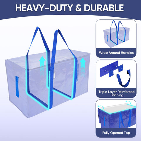 TICONN heavy-duty PE material provides durability for moving and storage