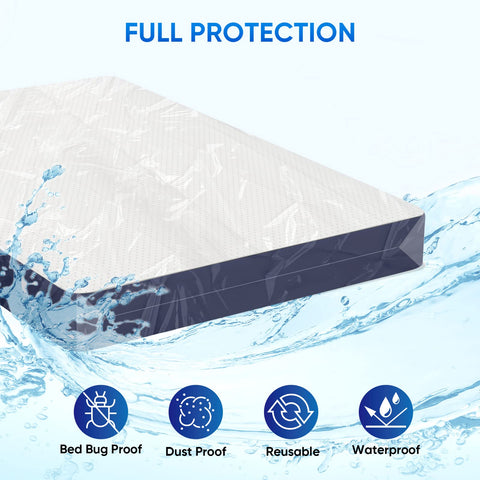 TICONN full-xl mattress bag in 4mil waterproof material guarding for storage