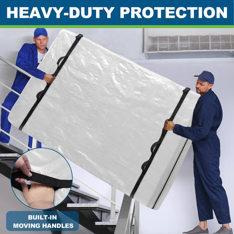 TICONN protective bag shields mattress from dust during storage.