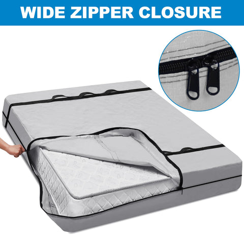 TICONN heavy-duty tarpaulin protection keeps dust and moisture away.