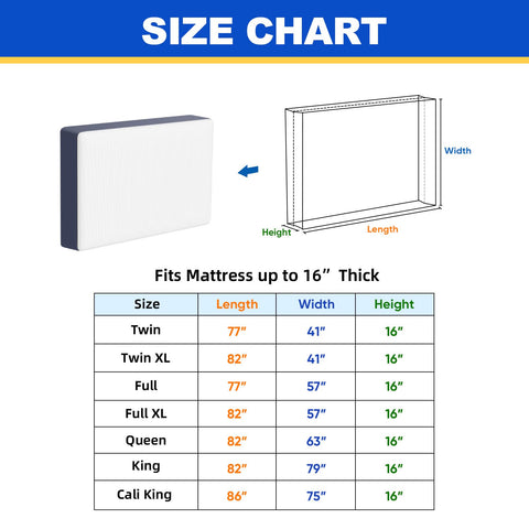 TICONN king mattress bag shows adjustable buckle straps for secure fit.