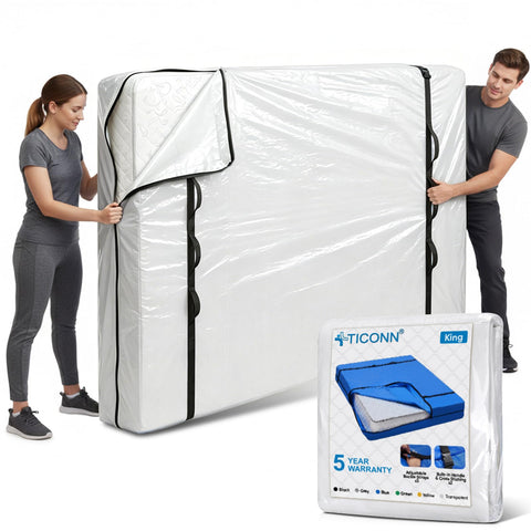 TICONN king mattress bag with full-around handle for easy moving