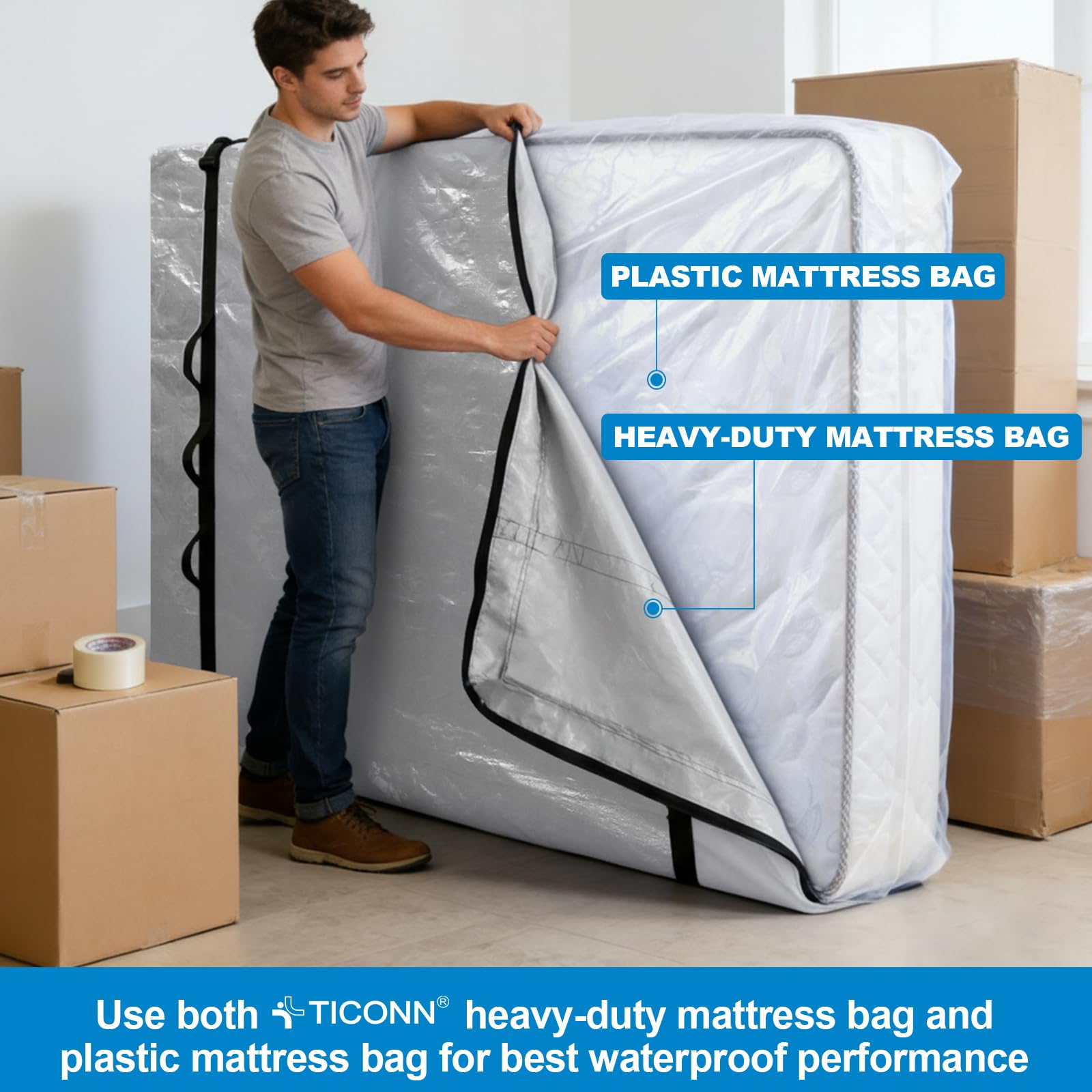 TICONN reusable and eco-friendly design reduces disposable plastic waste.