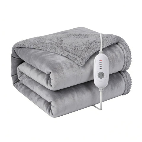 TICOO electric heated blanket full 72x84 with rapid warming for instant coziness
