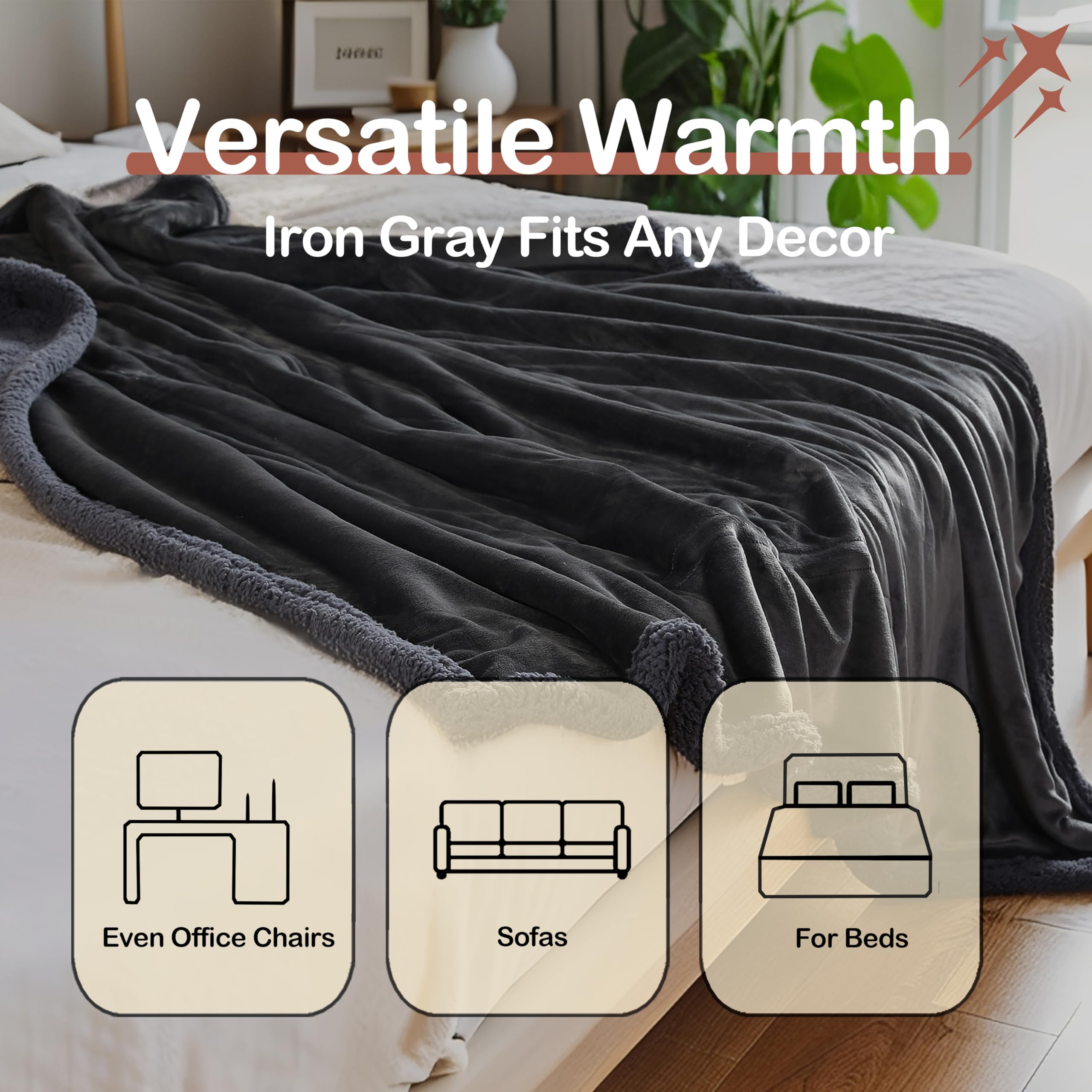 TICOO machine-washable blanket designed for easy cleaning and long-lasting softness.