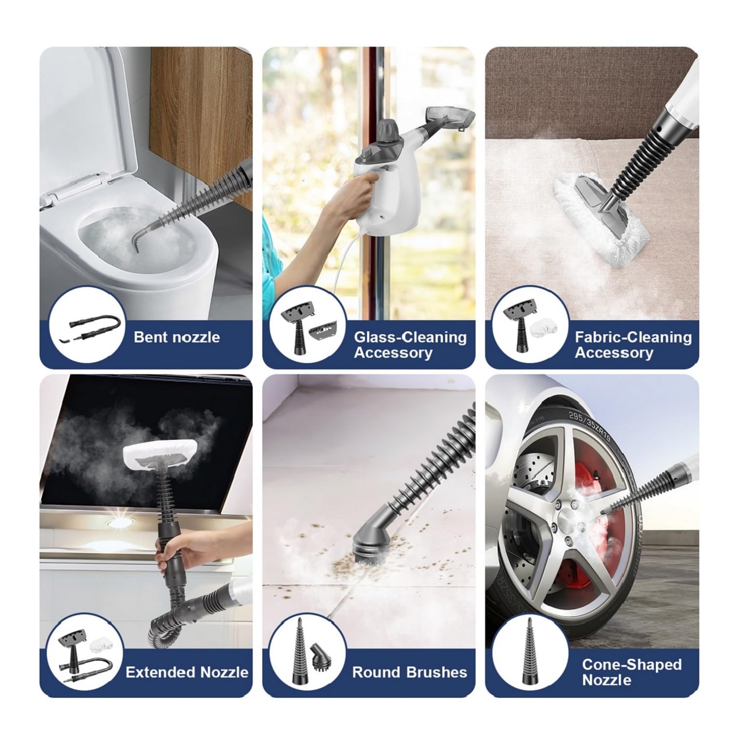 TICYACK design includes a 9.8-foot power cord for flexible room-to-room cleaning.