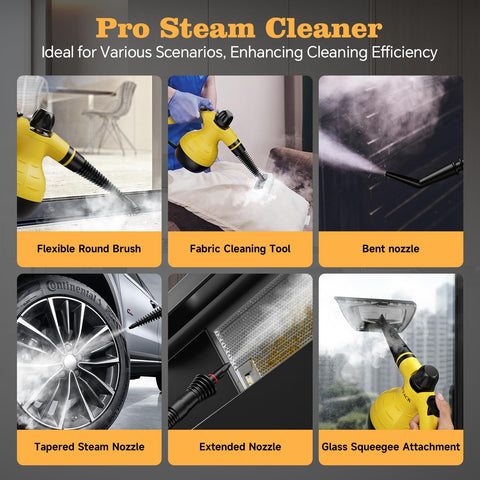 TICYACK automatic steam function eases cleaning with steady steam flow.