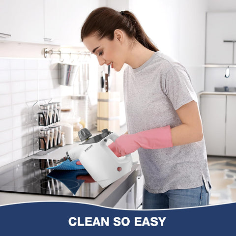TICYACK multi-surface steam cleaning is ideal for kitchen, bathroom, and car interiors.