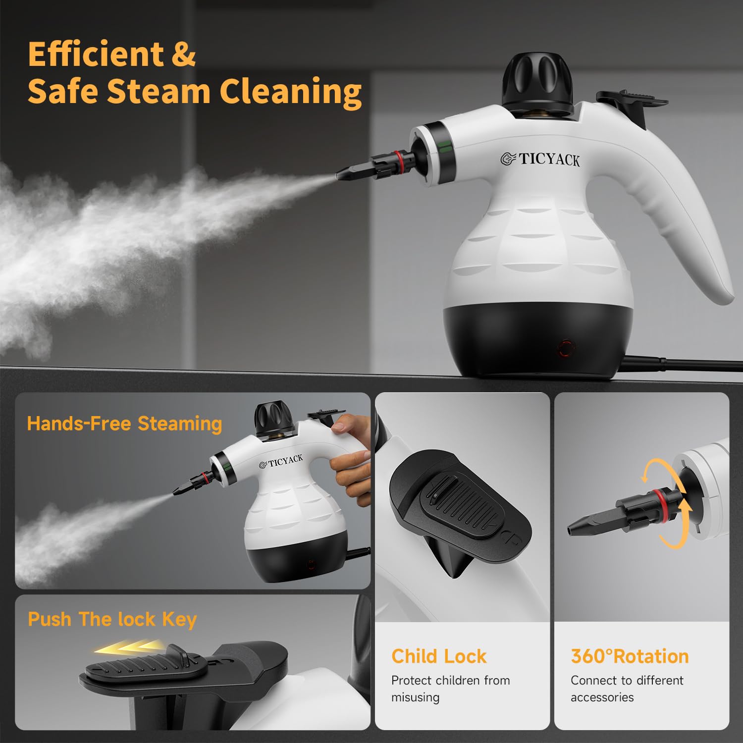 TICYACK heat-resistant shell helps prevent scalding during use.