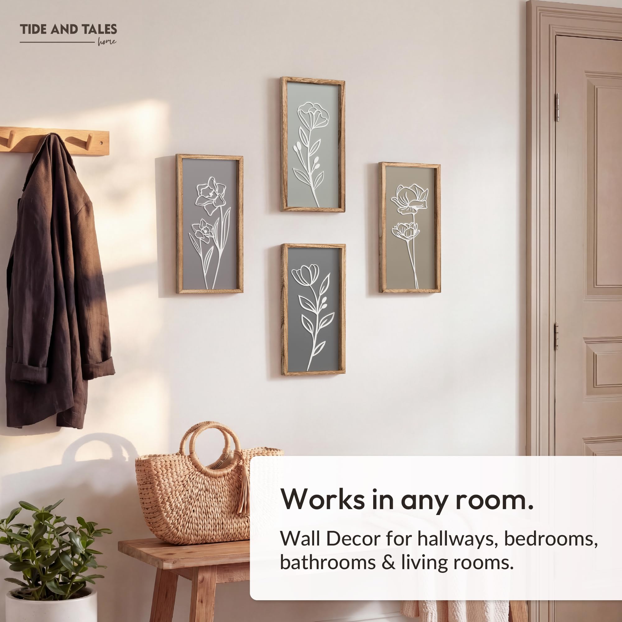 Versatile decor works in boho, farmhouse, or contemporary interiors.