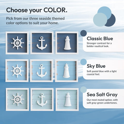 Tide and Tales room application shows easy wall display in any space.