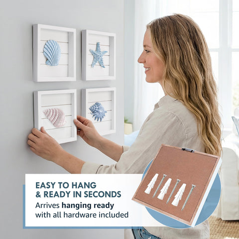 Tide and Tales starfish accent wall art brings ocean vibes to bedrooms