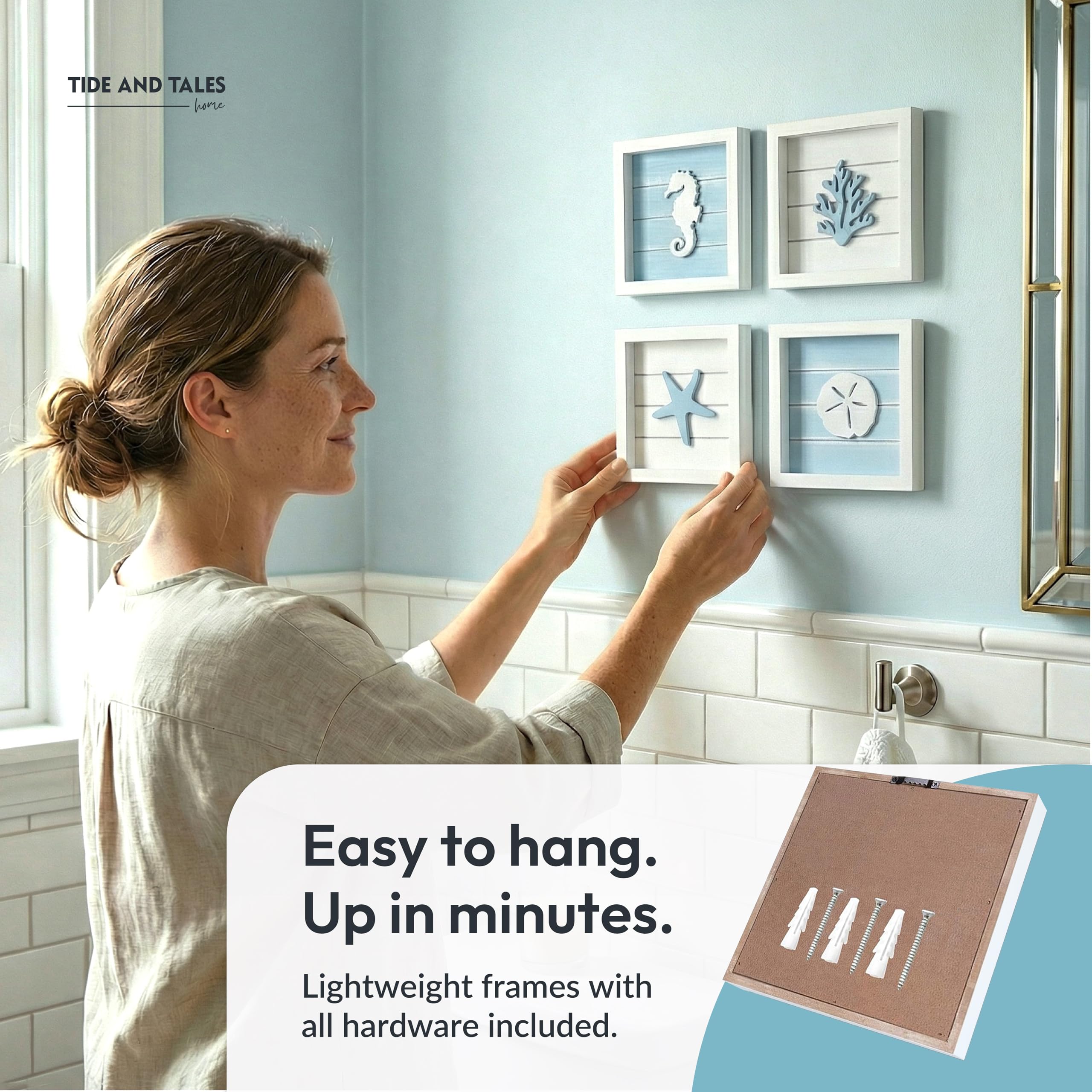 Tide and Tales Coral 3D wall art introduces oceanic texture to bathrooms