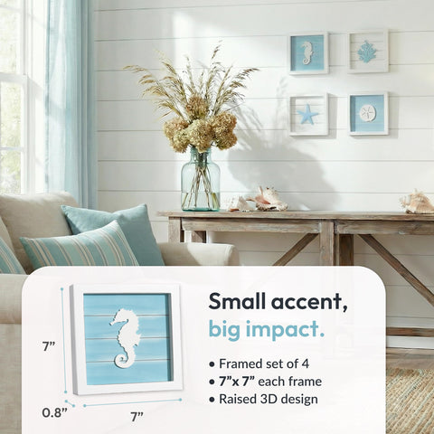 Tide and Tales turquoise rustic finish enhances vintage beach aesthetics