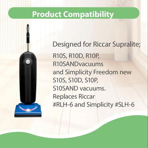 TidiRob Simplicity Freedom upright HEPA bags 10-pack enhances filtration and disposal convenience.