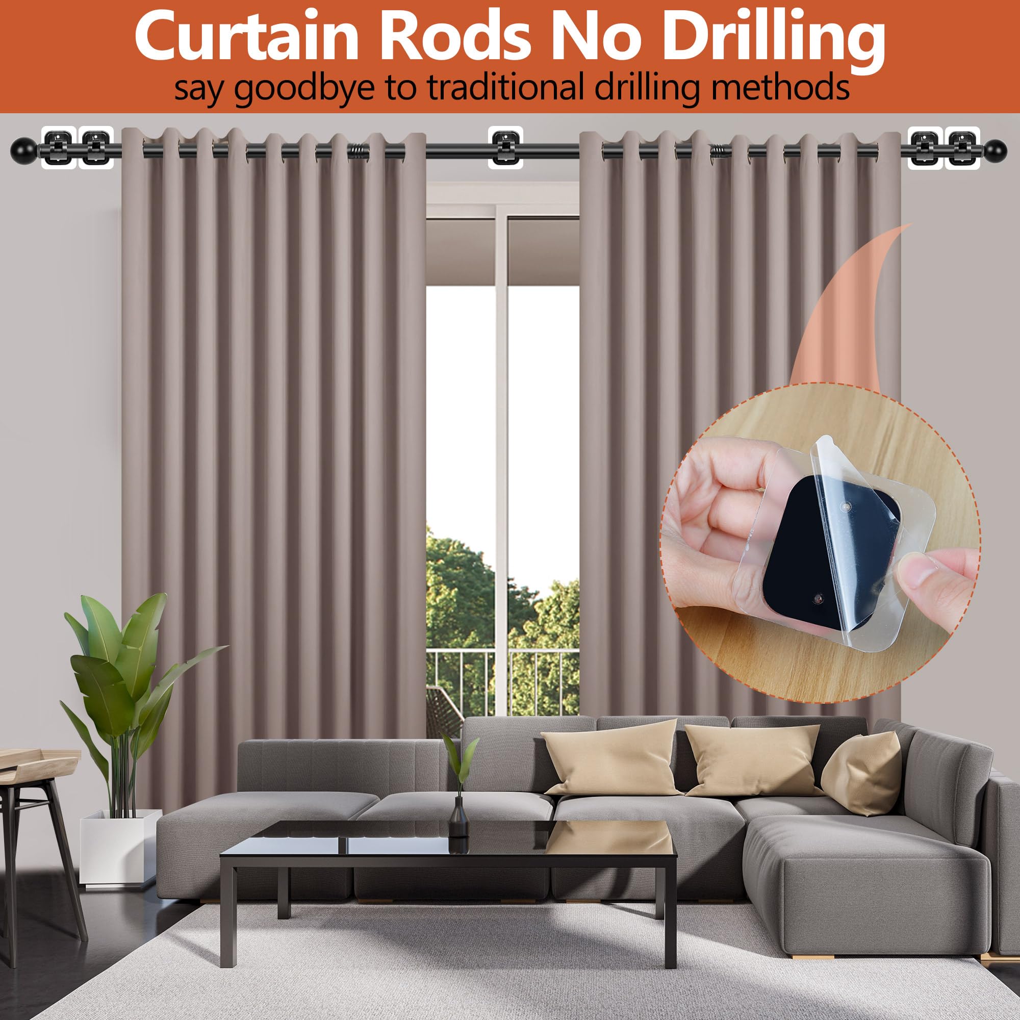Tidisort adhesive holder shows strong grip on smooth surfaces like glass