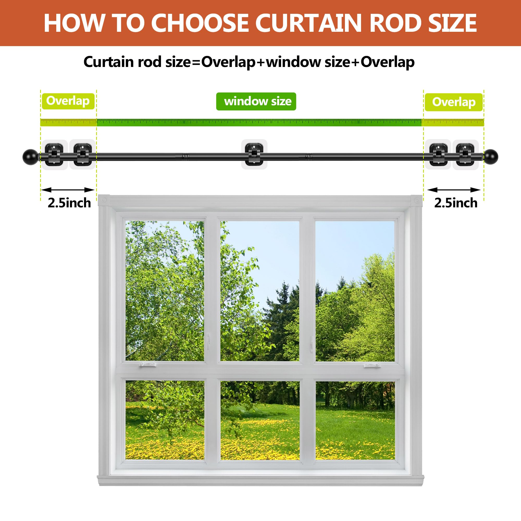 Tidisort adjustable length spans 16 to 128 inches for versatile windows