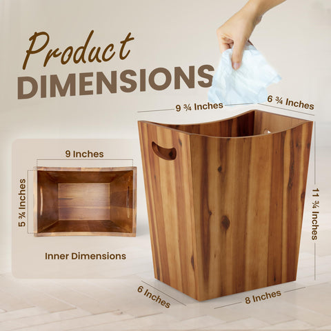 Tidita two-gallon bin shown with side handles for easy relocation in an office.